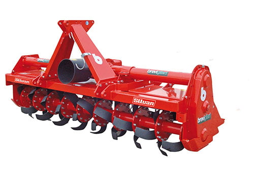 Brevi B123 Rotary Hoe working width 2540mm, cage roller 405mm