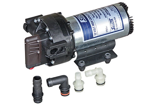 Arrangement Glæd dig tidsskrift AQUATEC HIGH CAPACITY 12V PUMP 20L/min open flow - Silvan