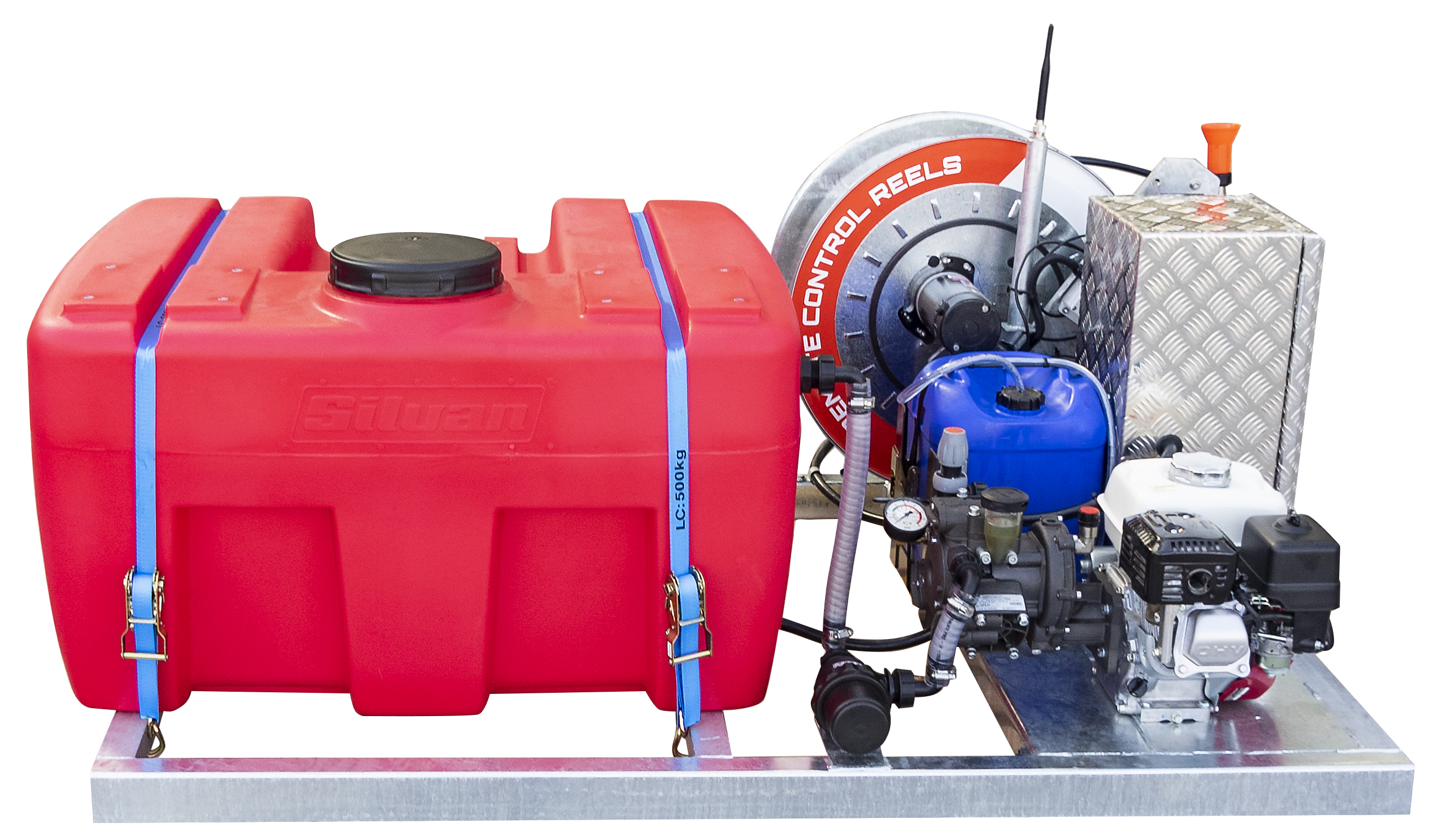 Skid Sprayer with 12V Reel Tuff Remote Reel & Dosatron (400L)