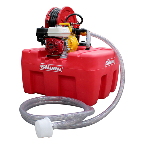 SQUATPAK 400L FIREFIGHTER DAVEY GX160 + POLY HOSE REEL + 30M HOSE + FAST FILL (SQF400D-FPR4)