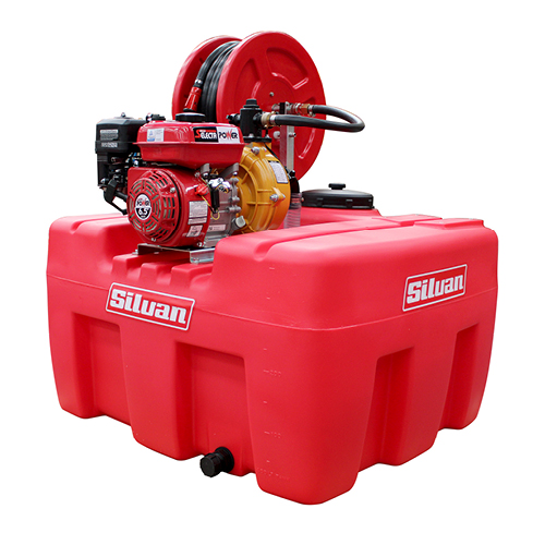 SQUATPAK 400L FIRE FIGHTER WITH POLY HOSE REEL (SQF400S-FPR1)