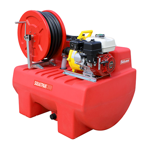 SQUATPAK 350L DAVEY GX160+ POLY HOSE REEL (SQF350D-FPR1)